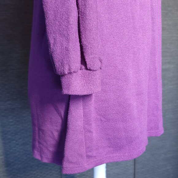 Vintage purple Long sleeve sweater dress - Picture 3 of 9